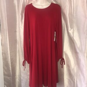 KAREN KANE Elegant Red Women's Dress NWT